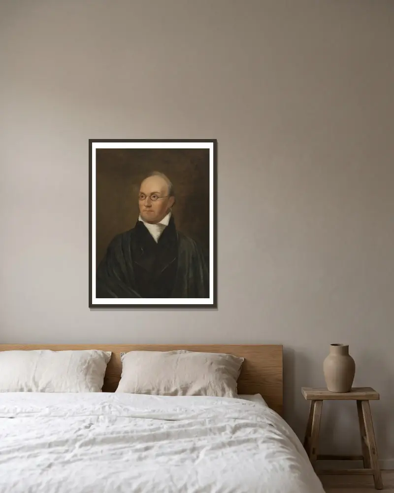 Joseph Story von Chester Harding gerahmt an einer Wand