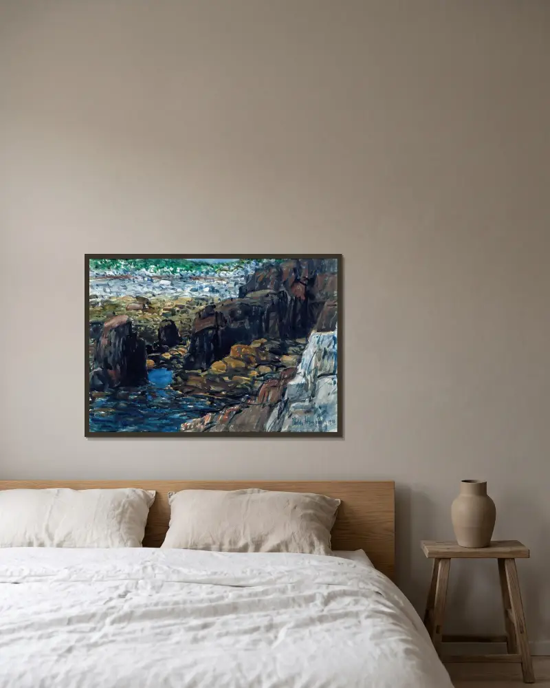 Appledore Nr. 2 von Childe Hassam gerahmt an einer Wand
