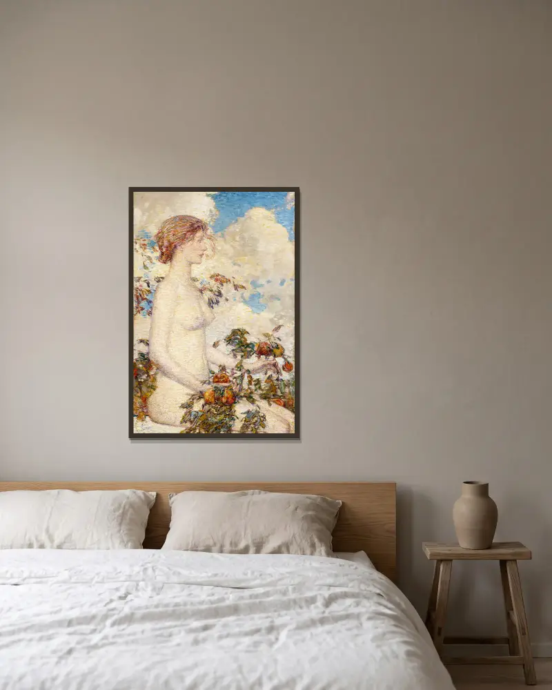 Pomona von Childe Hassam gerahmt an einer Wand