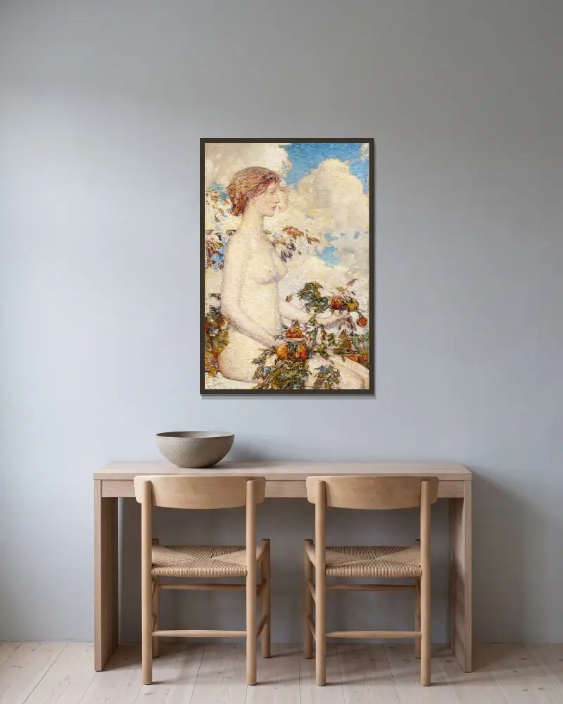 Pomona von Childe Hassam gerahmt an einer Wand