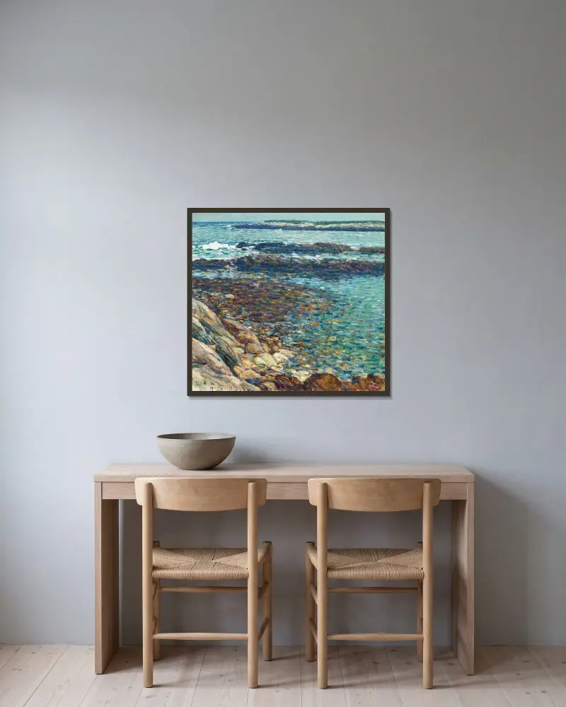 Spanische Felsvorsprünge von Childe Hassam gerahmt an einer Wand