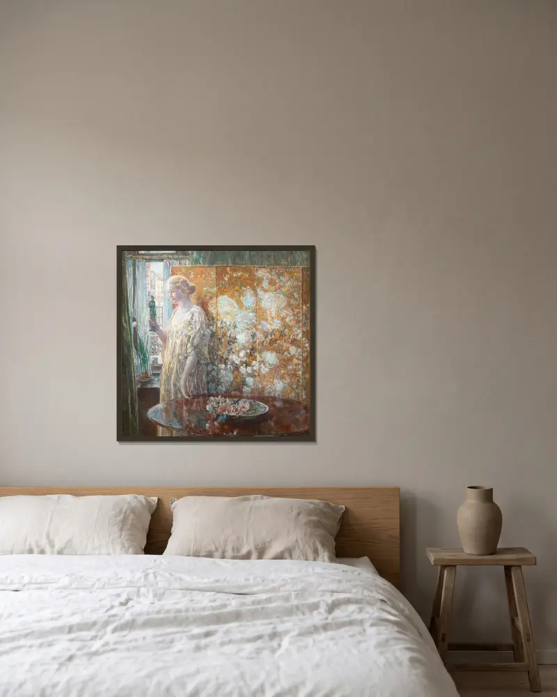 Tanagra (The Builders, New York) von Childe Hassam gerahmt an einer Wand