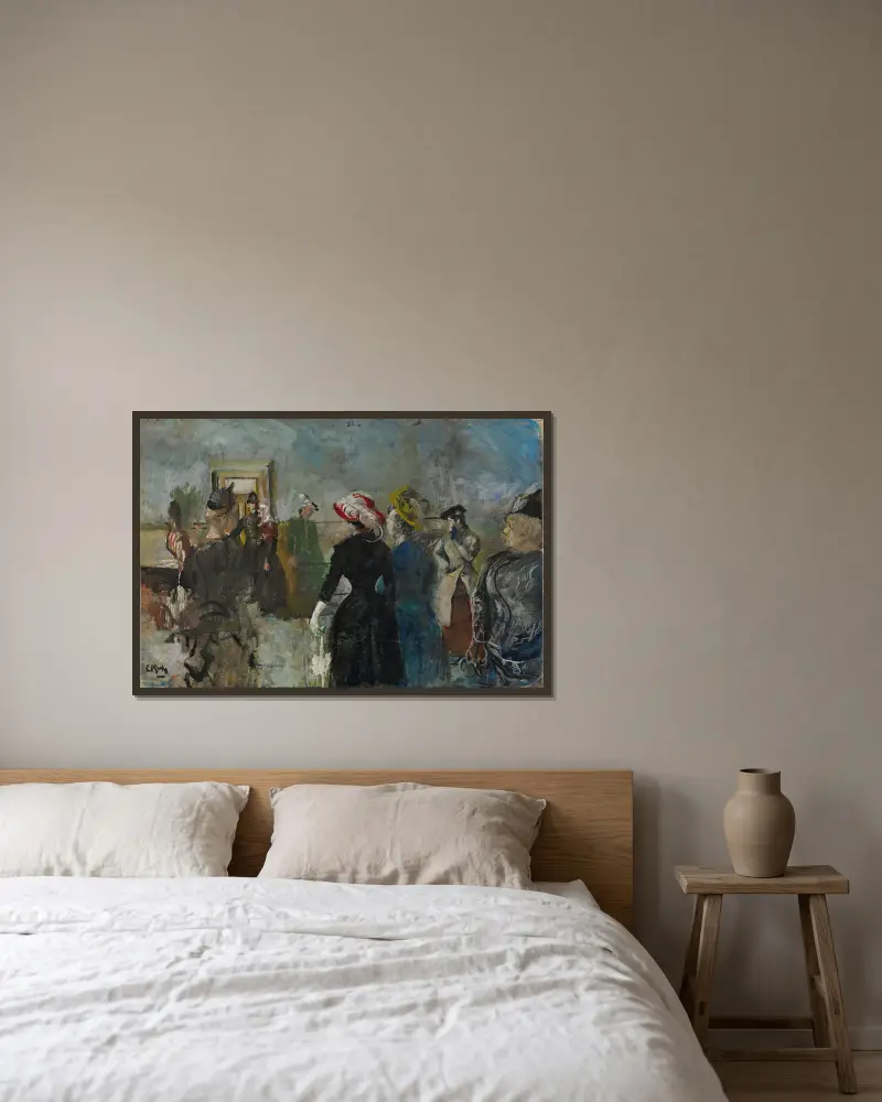 Albertine, Christian Krohg v rámu na stěně