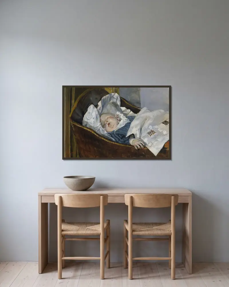 Tulla, the Artist’s Grandchild av Christian Krohg inramad på en vägg