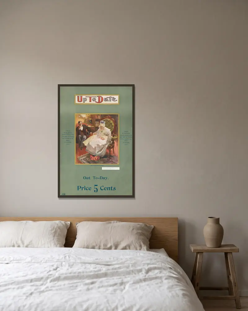 Up to date von Joseph Christian Leyendecker gerahmt an einer Wand