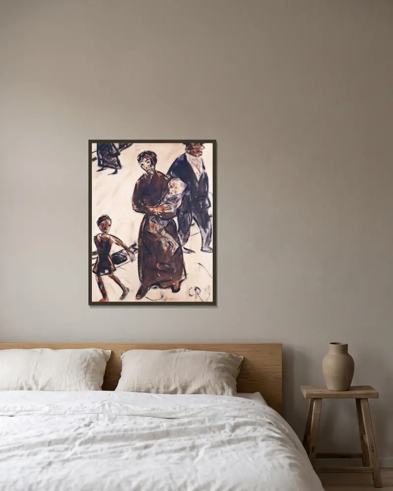 Armut von Christian Rohlfs gerahmt an einer Wand