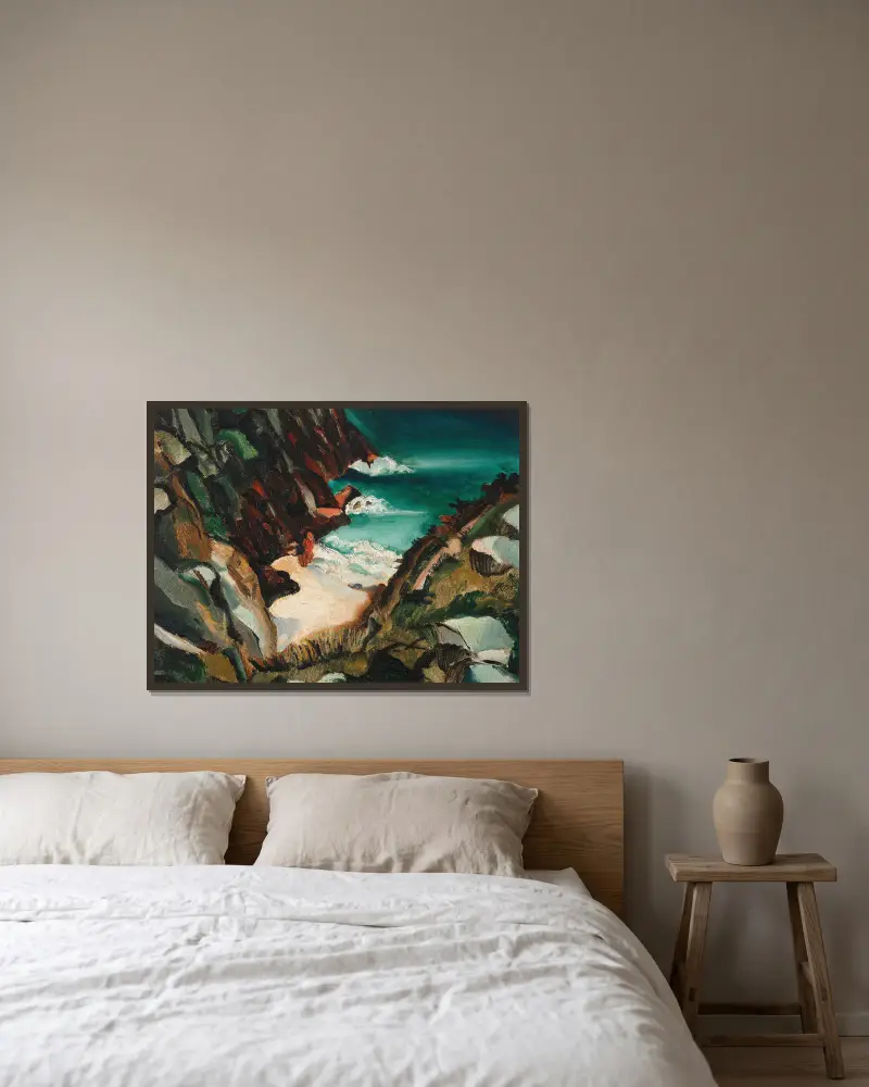 Bucht, Cornwall von Christopher Wood gerahmt an einer Wand