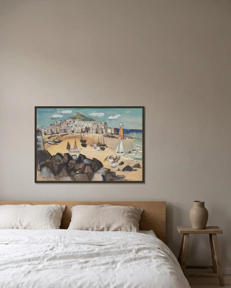 St Ives, Christopher Wood v rámu na stěně