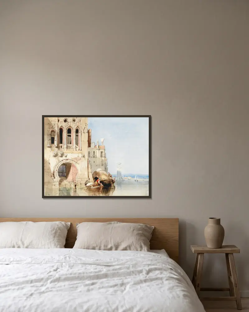 Scena capriccio, Wenecja, Clarkson Stanfield w ramie na ścianie