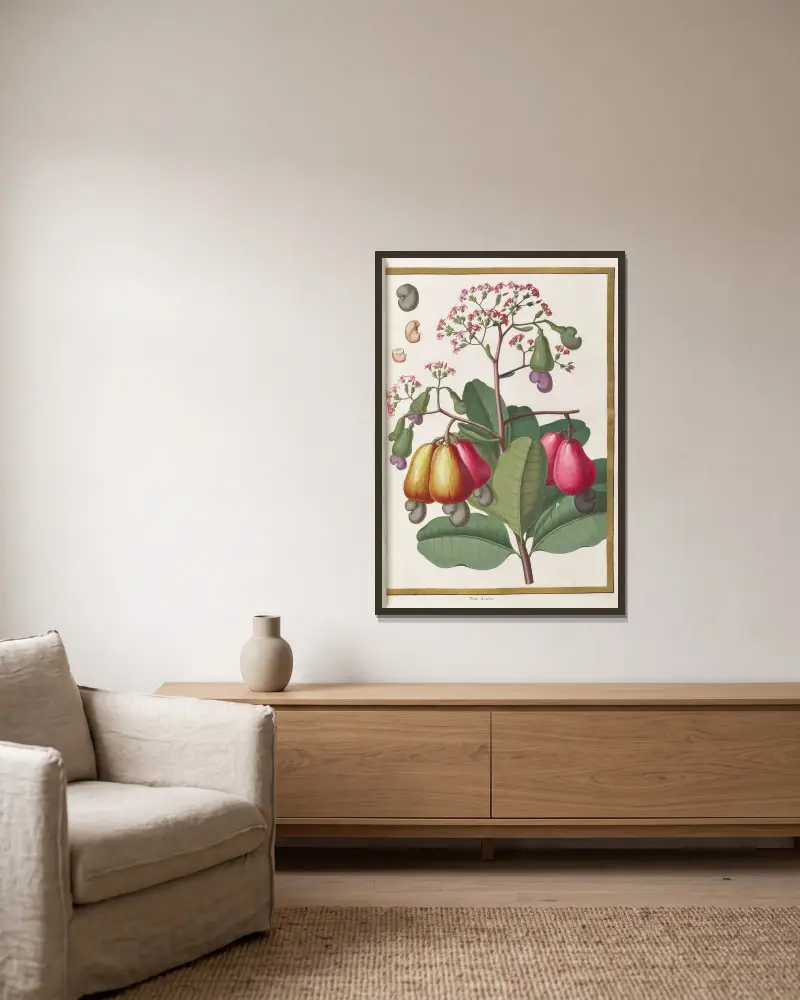 Schmetterlinge, Pflanzen, Blumen und Tiere, gemalt von Aubriet, Taf. 22 von Claude Aubriet gerahmt an einer Wand