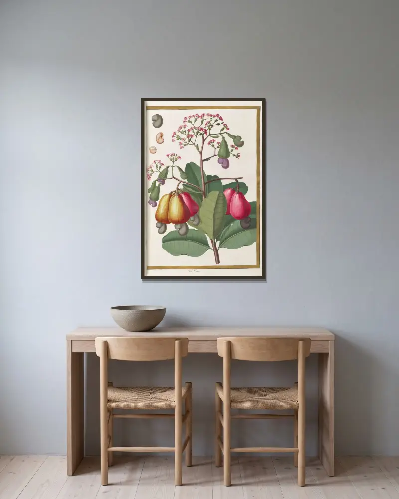 Schmetterlinge, Pflanzen, Blumen und Tiere, gemalt von Aubriet, Taf. 22 von Claude Aubriet gerahmt an einer Wand