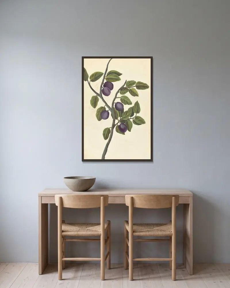 Plantes etrang par Aubriet Pl.099 av Claude Aubriet inramad på en vägg