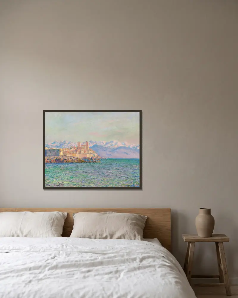 Antibes, das Fort von Claude Monet gerahmt an einer Wand