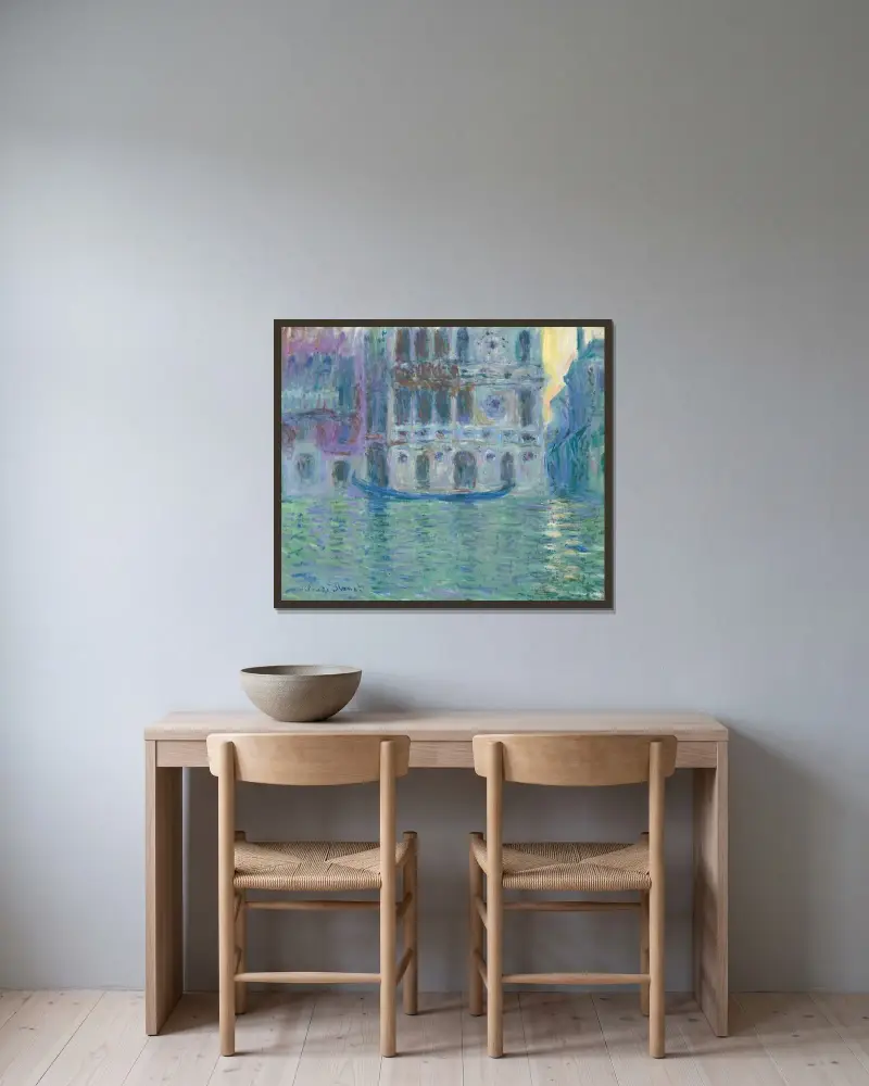 Pałac Dario, Claude Monet w ramie na ścianie