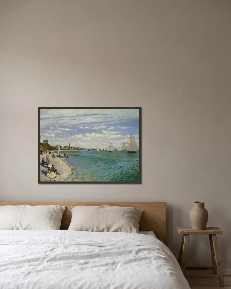 Regaty w Sainte-Adresse, Claude Monet w ramie na ścianie