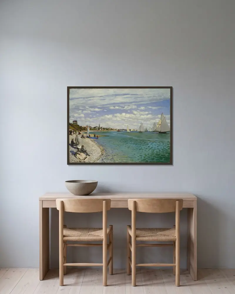 Regaty w Sainte-Adresse, Claude Monet w ramie na ścianie