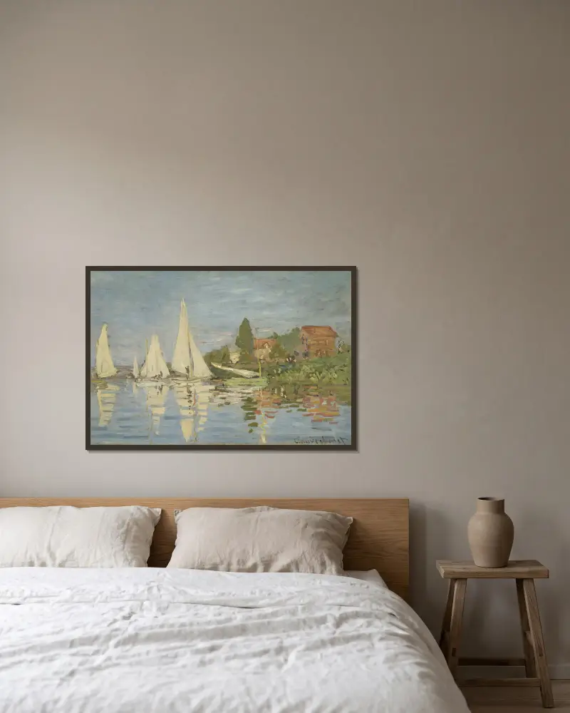 Regaty w Argenteuil, Claude Monet w ramie na ścianie