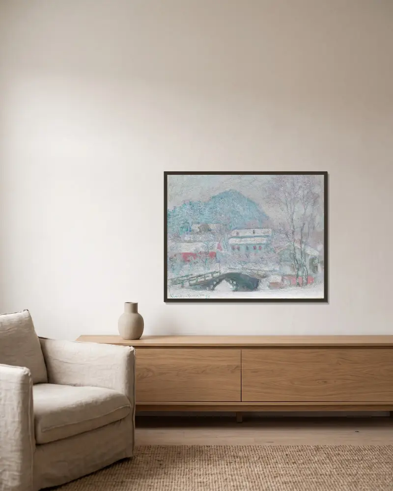 Sandvika, Norwegen von Claude Monet gerahmt an einer Wand