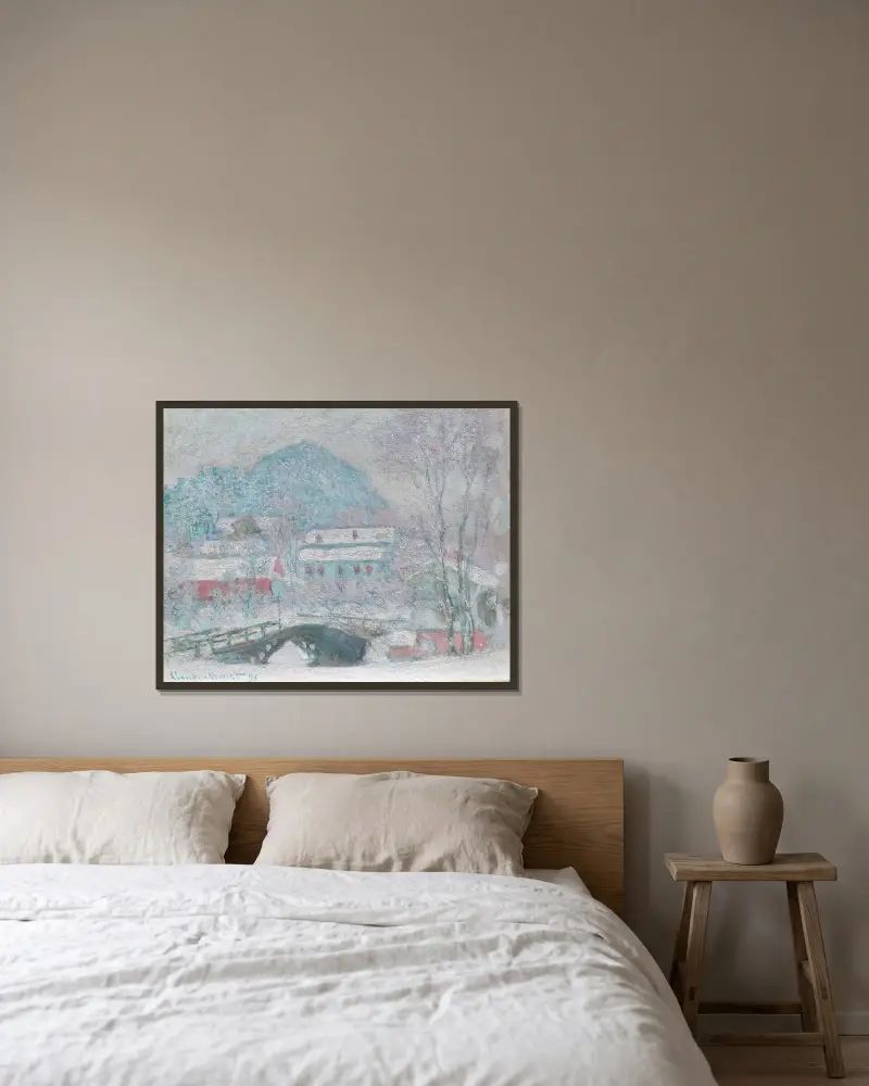 Sandvika, Norwegen von Claude Monet gerahmt an einer Wand