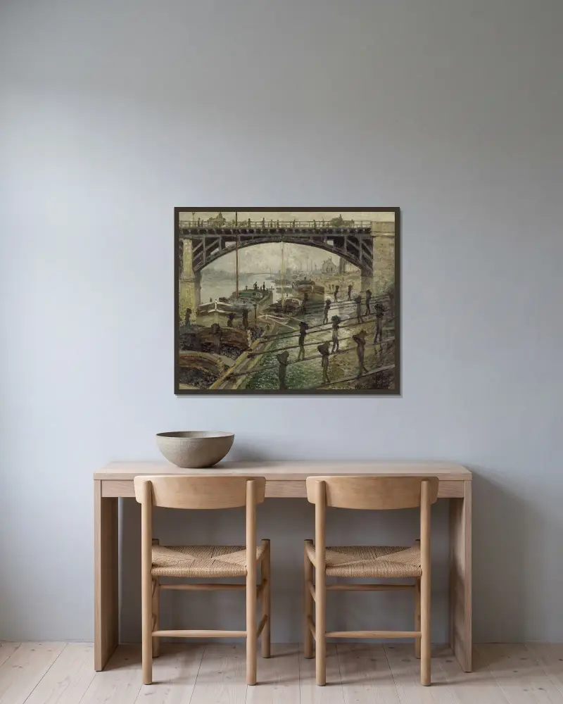 Uhlíři, Claude Monet v rámu na stěně