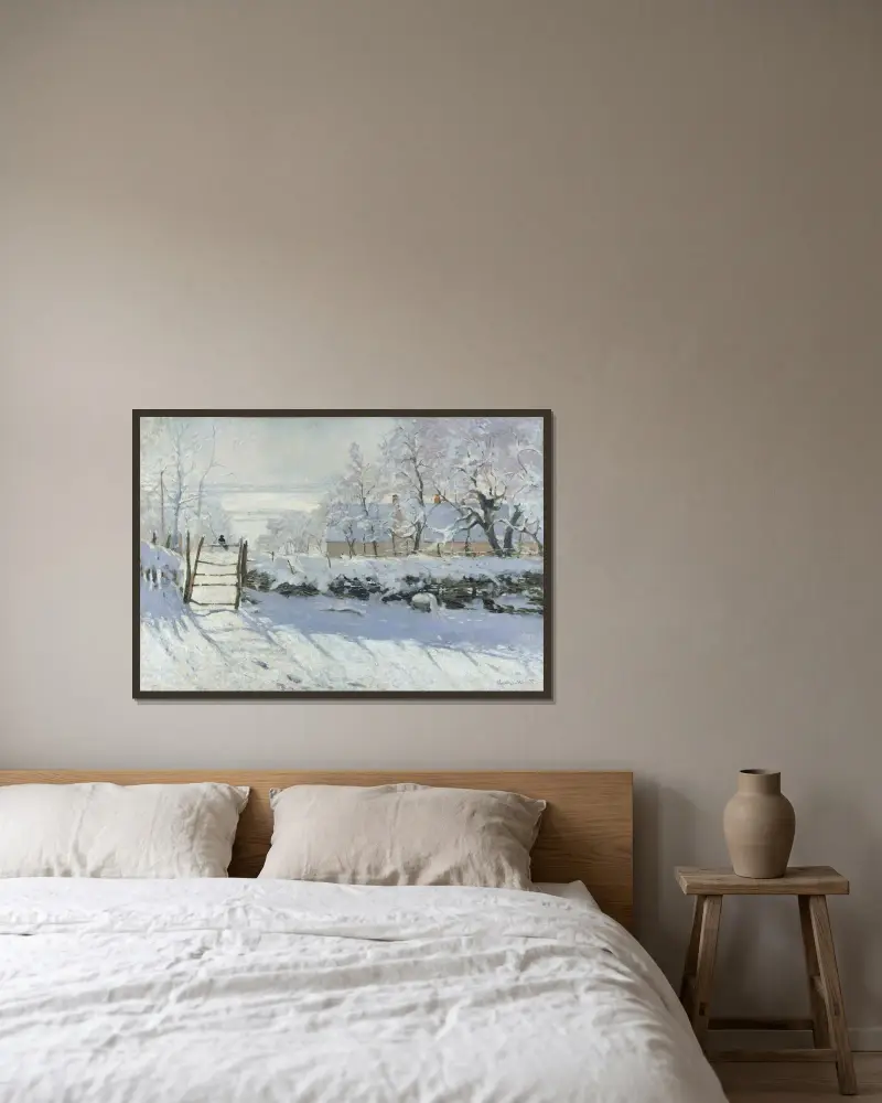Straka, Claude Monet v rámu na stěně