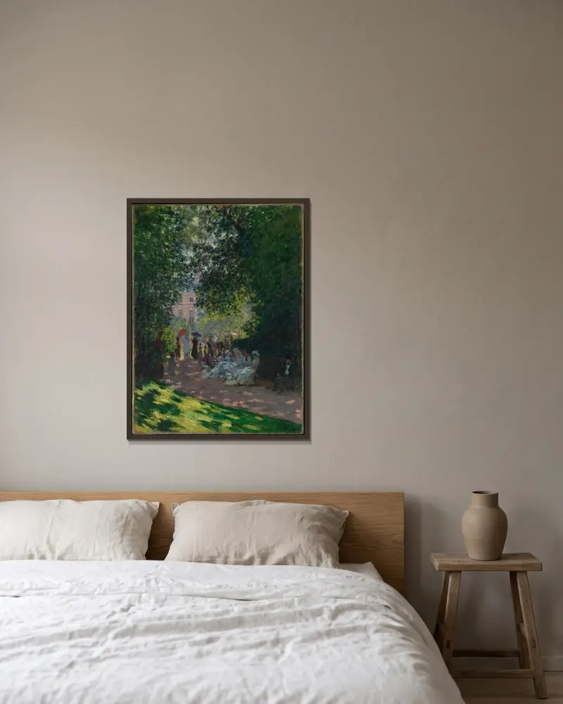 Parc Monceau, Claude Monet v rámu na stěně