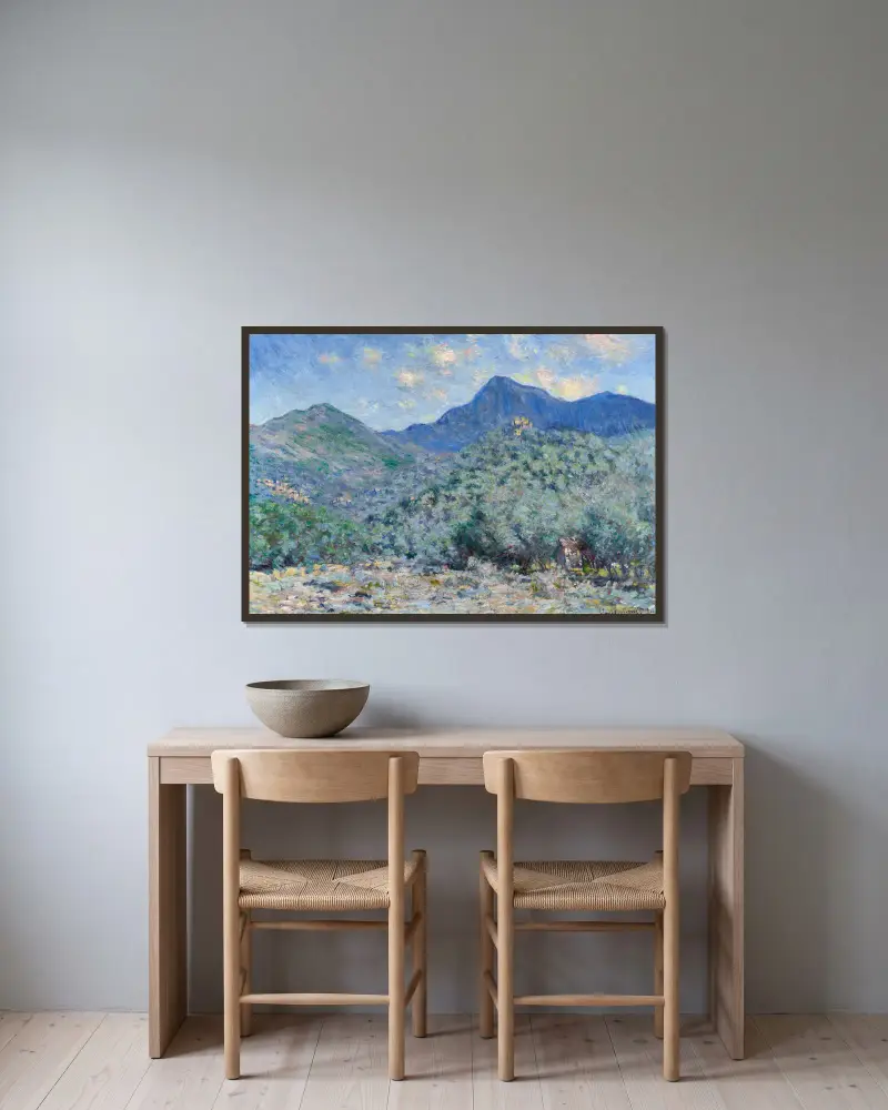Valle Buona, Near Bordighera av Claude Monet inramad på en vägg
