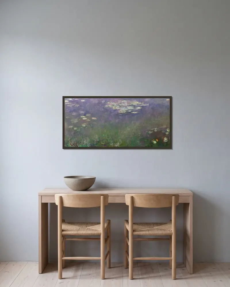 Grzybienie (Agapanthus), 1915 – Nr. 1, Claude Monet w ramie na ścianie