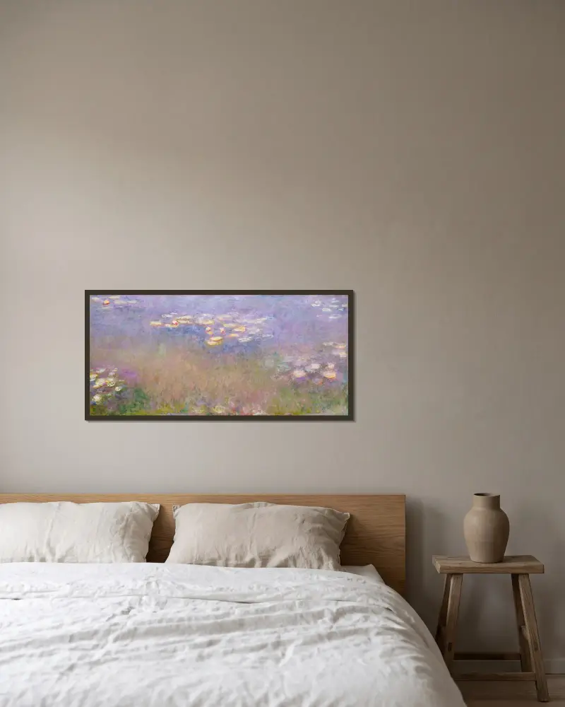 Nenufary, 1915 – Nr. 2, Claude Monet w ramie na ścianie