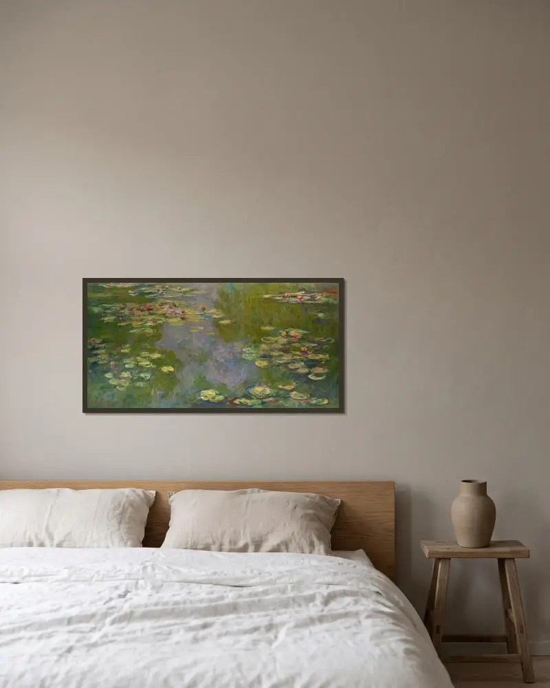 Nenufary, 1919, Claude Monet w ramie na ścianie