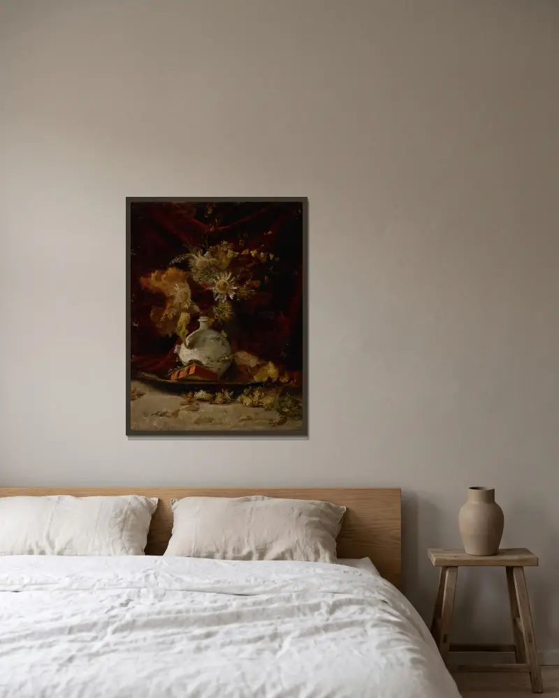 Stillleben von Theodore Clement Steele gerahmt an einer Wand