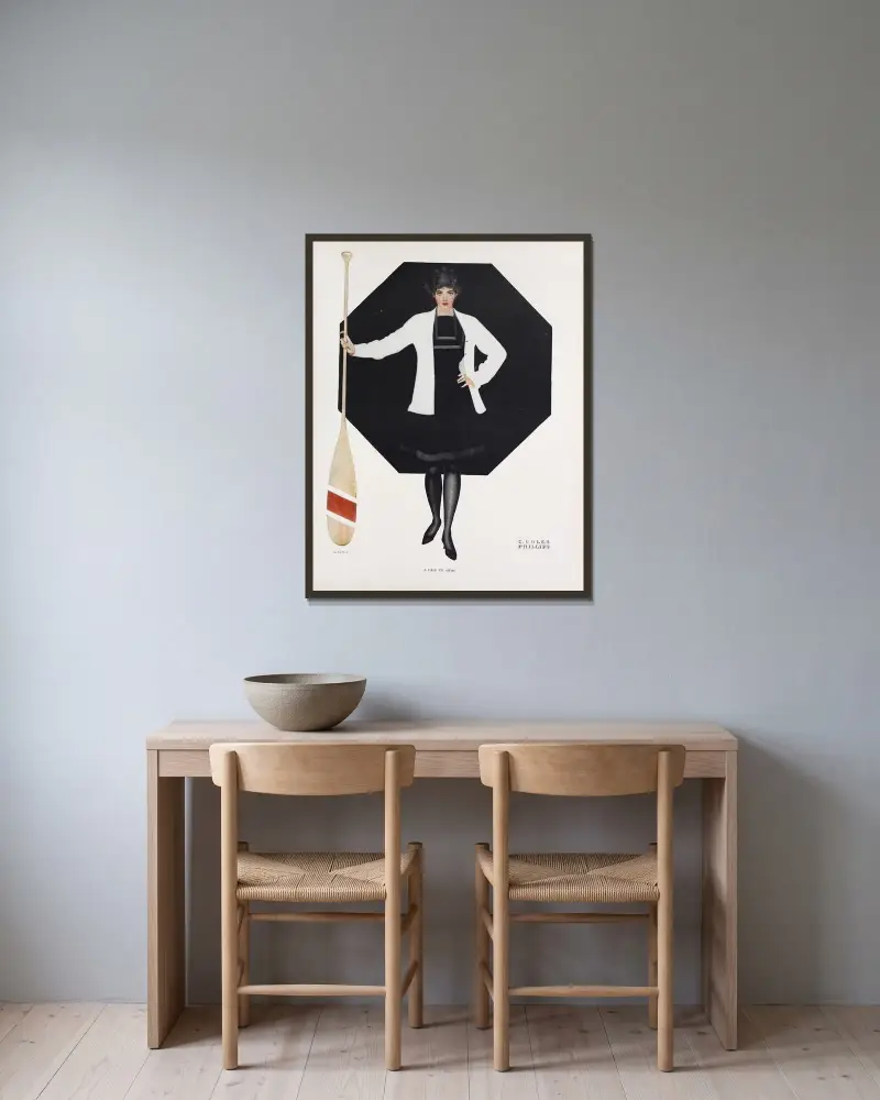 Ein Ruf zu den Waffen von Coles Phillips gerahmt an einer Wand