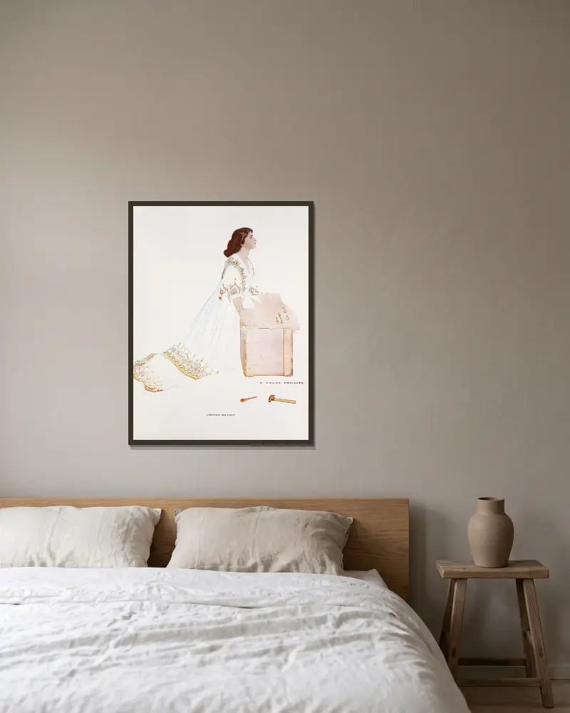 Vánoční nadílka, Coles Phillips v rámu na stěně