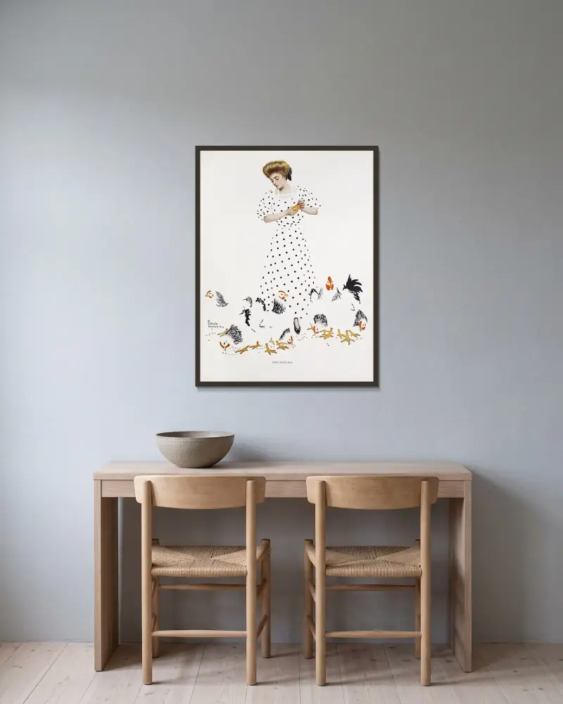 Obilná burza, Coles Phillips v rámu na stěně