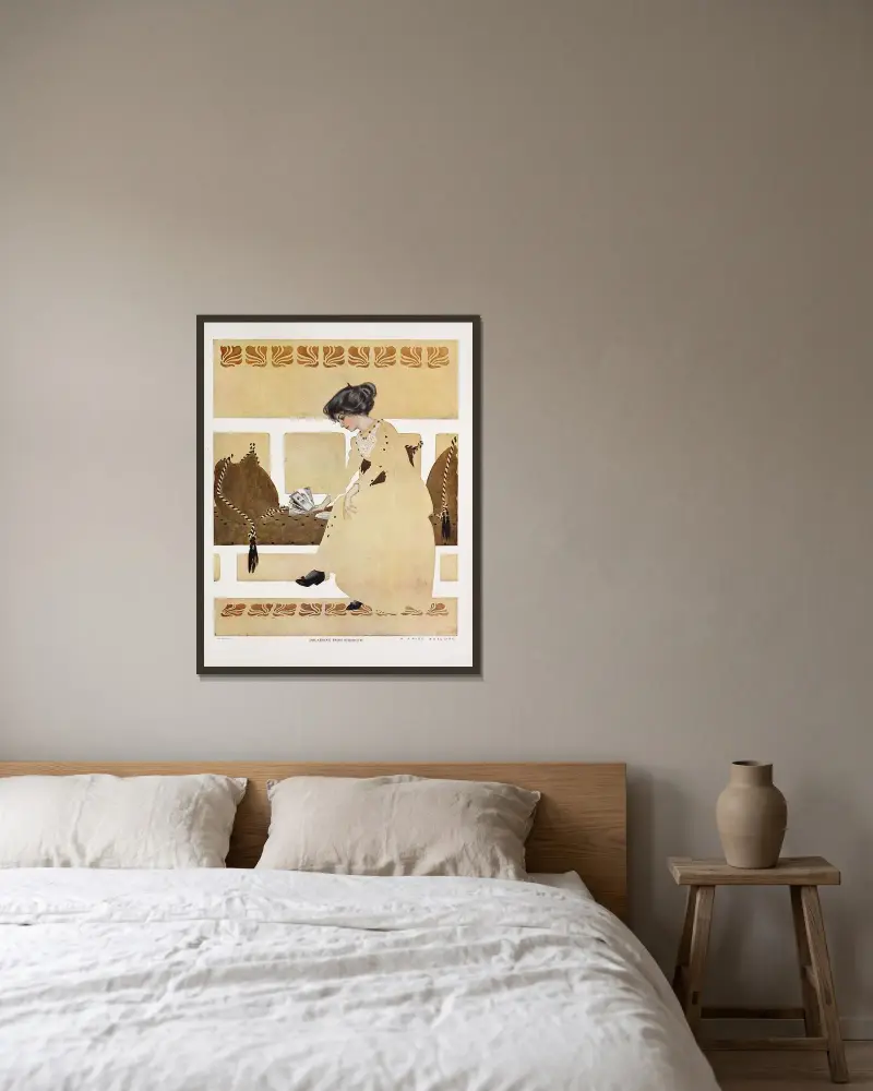 Discarding from strength av Coles Phillips inramad på en vägg