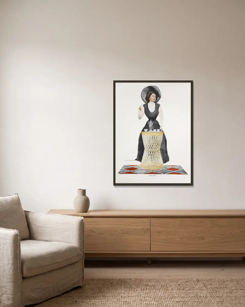 Gottesdienst von Coles Phillips gerahmt an einer Wand