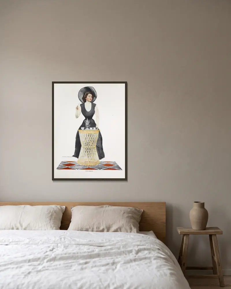 Gottesdienst von Coles Phillips gerahmt an einer Wand