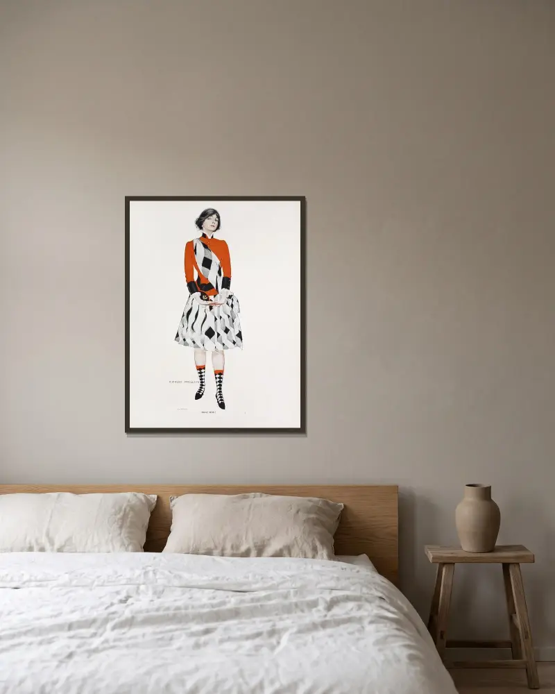 Hoot mon! av Coles Phillips inramad på en vägg