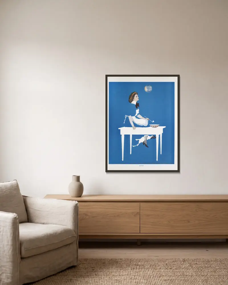 Iluze, Coles Phillips v rámu na stěně