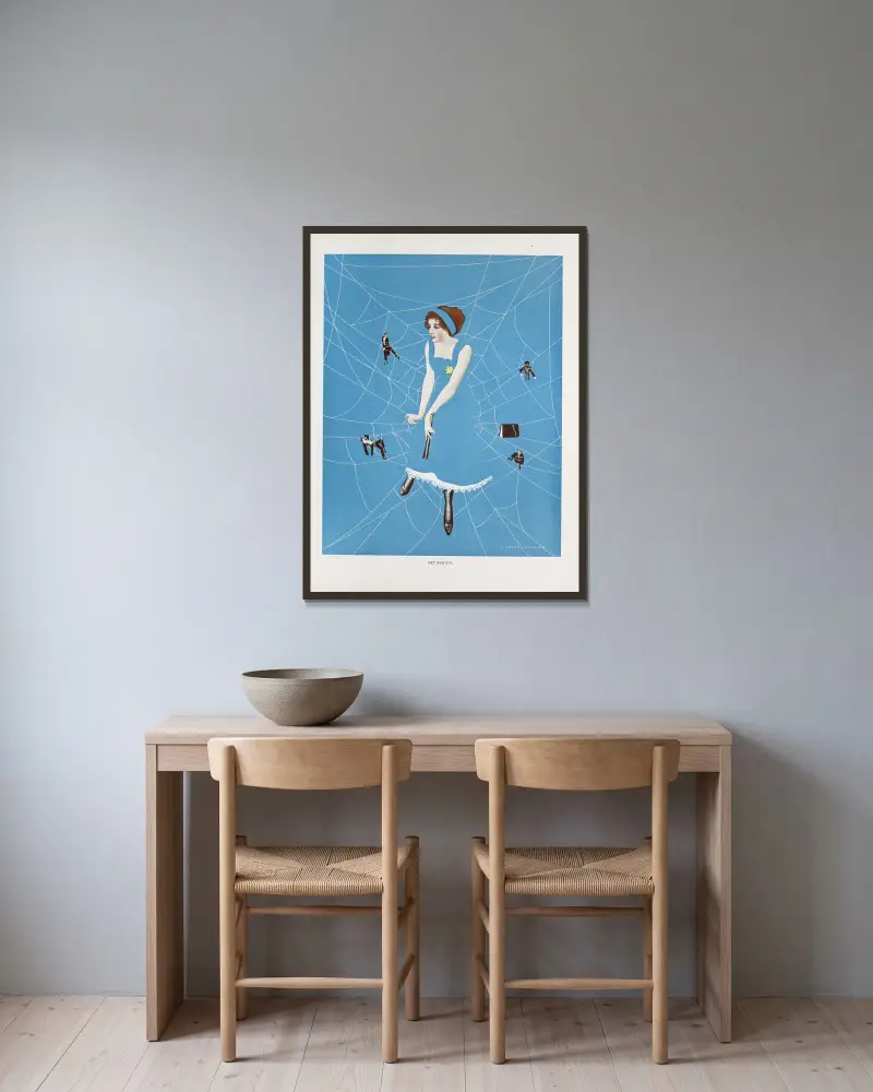 Nätresultat, Coles Phillips v rámu na stěně