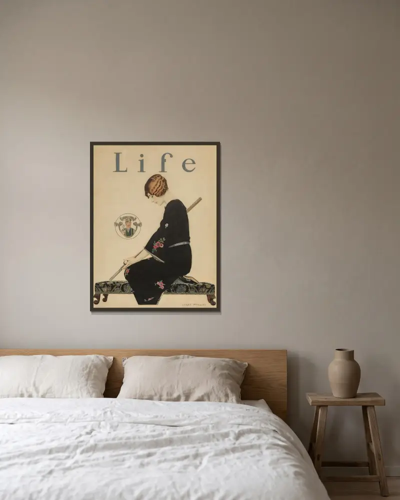 Kjolarna blir kortare i höst av Coles Phillips inramad på en vägg