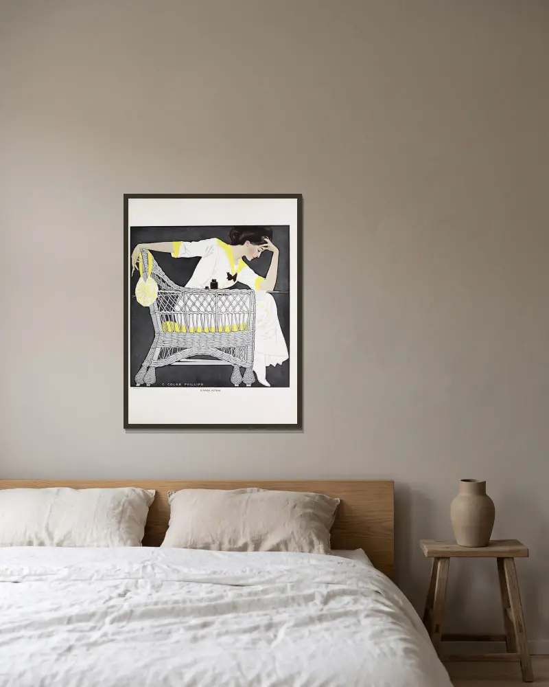 Letnia fikcja, Coles Phillips w ramie na ścianie