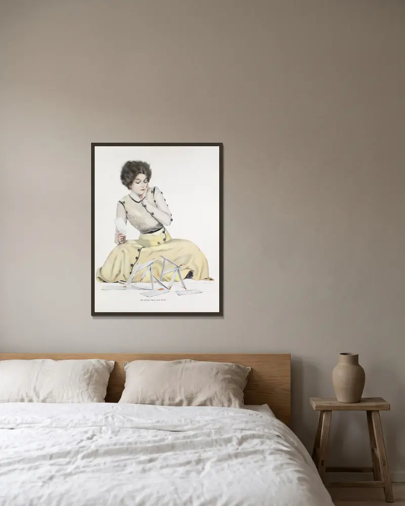 Dům, který postavil Jack, Coles Phillips v rámu na stěně