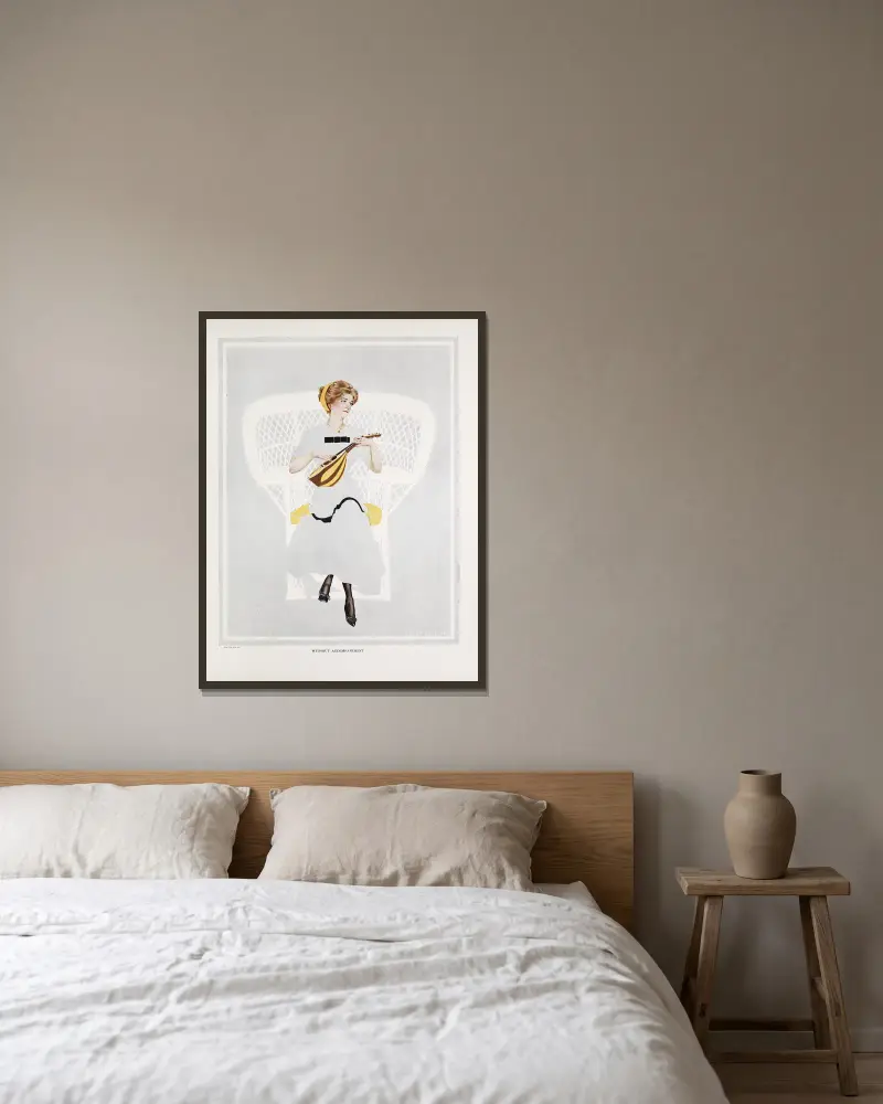 Bez doprovodu, Coles Phillips v rámu na stěně