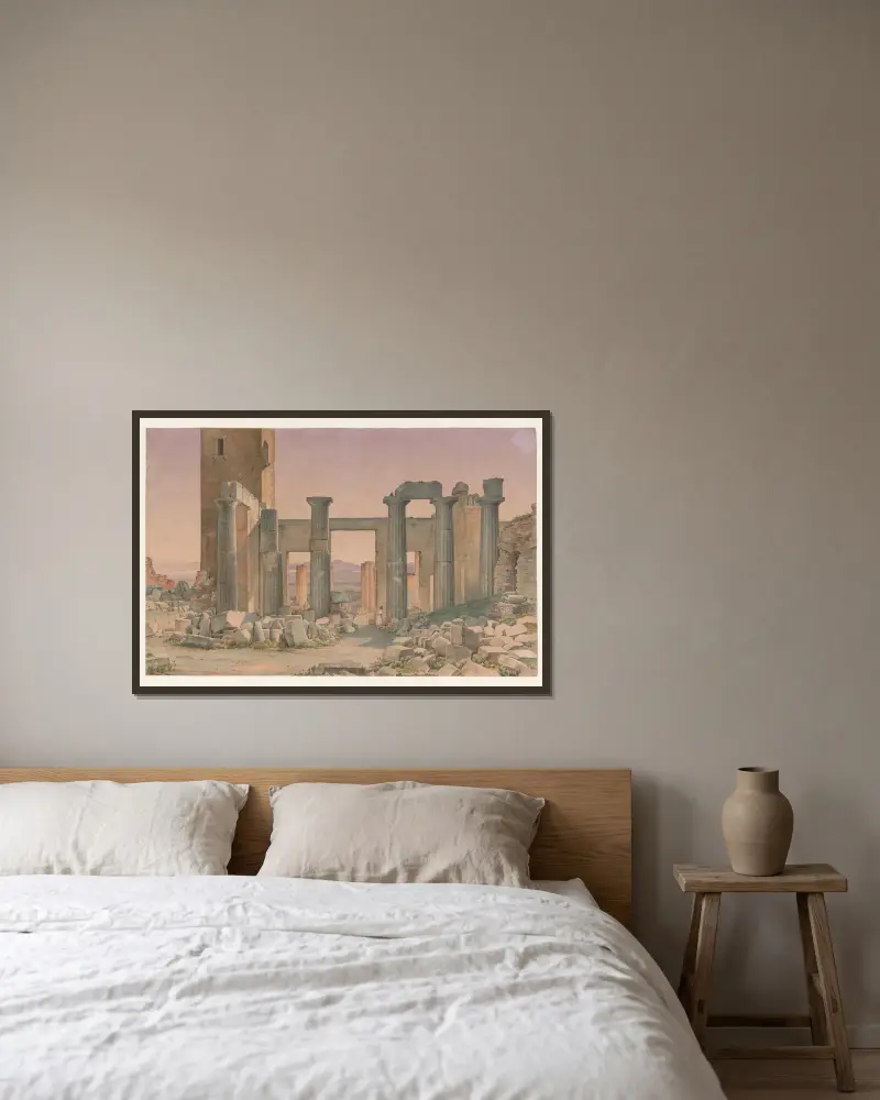 Griechenland, Athen, Propyläen von Harald Conrad Stilling gerahmt an einer Wand