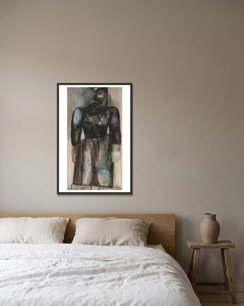 Bäuerin von Constant Permeke gerahmt an einer Wand