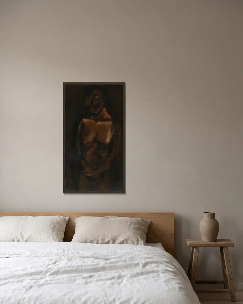 Christus von Constant Permeke gerahmt an einer Wand