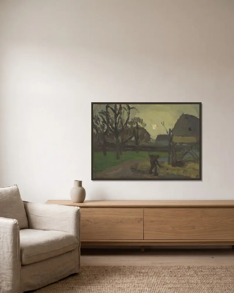 Hoeve von Constant Permeke gerahmt an einer Wand