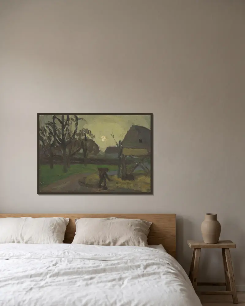 Hoeve von Constant Permeke gerahmt an einer Wand