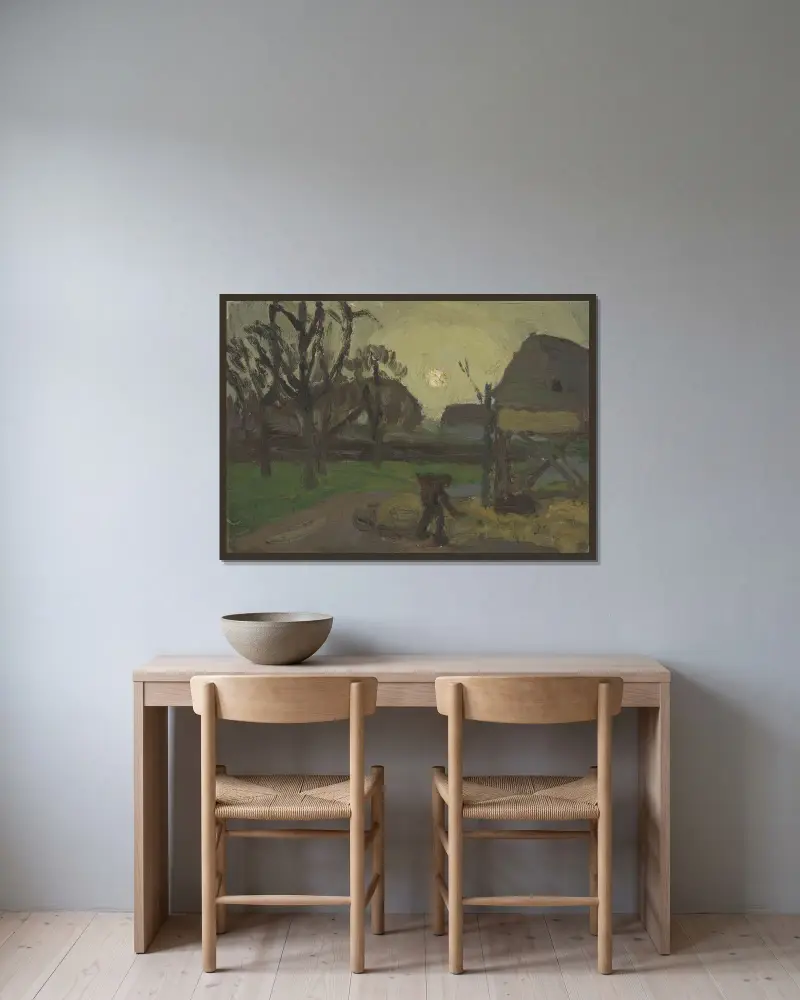 Hoeve von Constant Permeke gerahmt an einer Wand